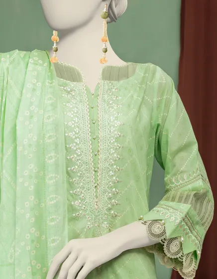 MULTICOLOR LAWN EMBROIDERED UNSTITCHED 3PC