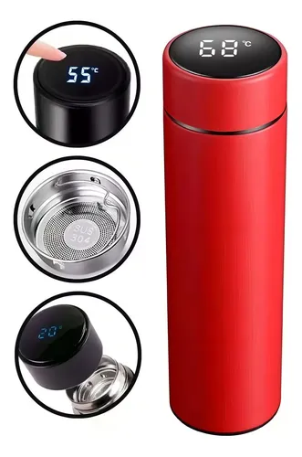 Smart Thermos Water Bottle LED Digital Temperature Water Bottle Display Stainless Steel Coffee Thermal Vaccum Mug Intelligent Insulation Cups Vacuum Flask Temperature Bottles