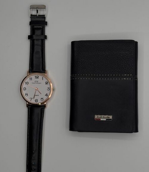 Amazing Quality Amazing Quality Leather Wallet + Free Watch Gift Premium Watch And Durable Wallet Designed To Protect Your Assets